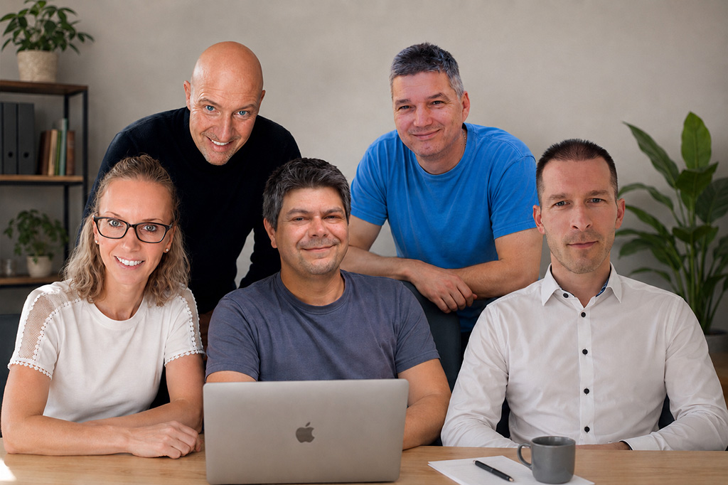 A Dolgozz App fejlesztői és üzleti csapata az Innonest irodában