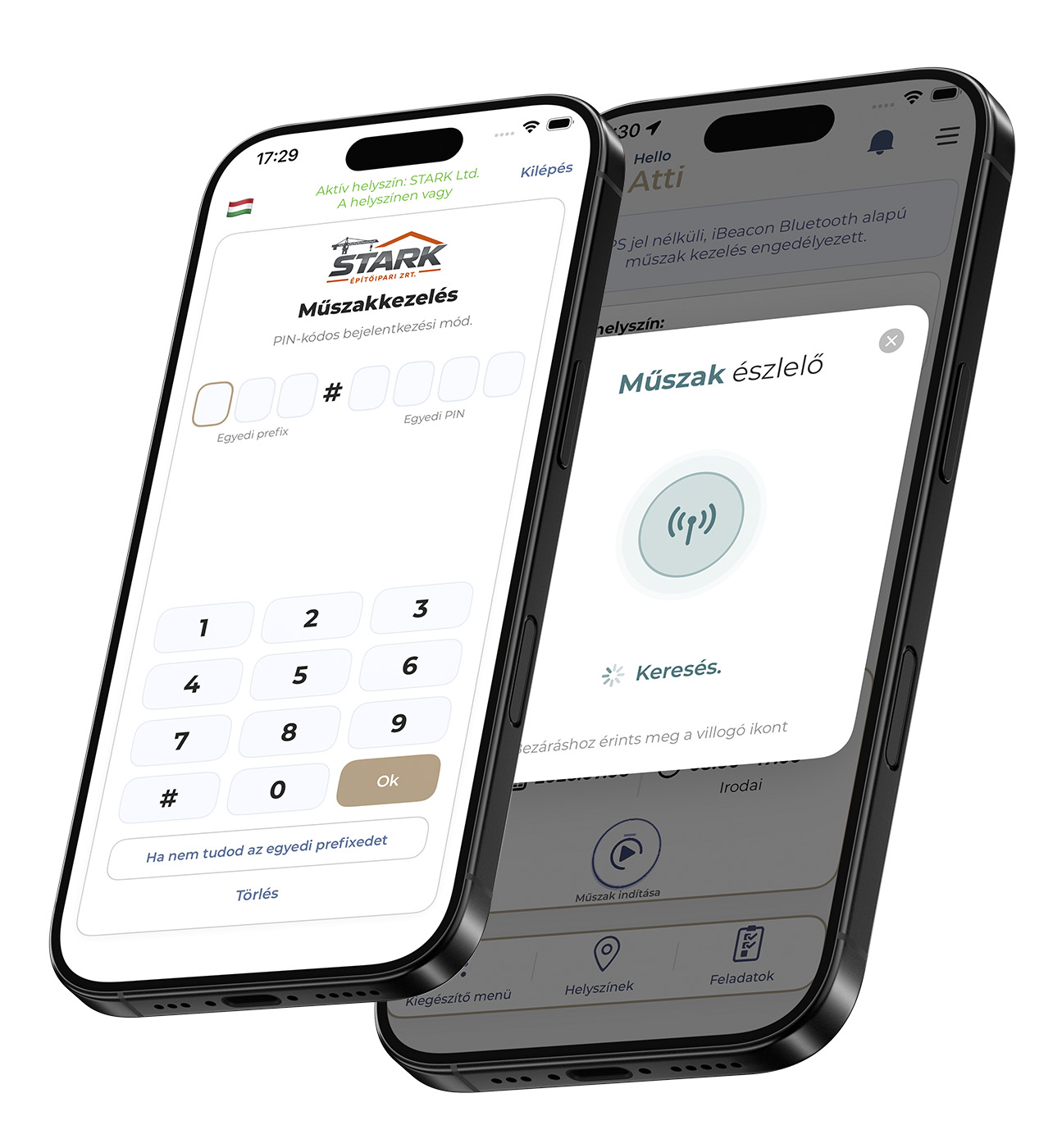PIN-kódos és iBeacon alapú műszakkezelés a Dolgozz Appban